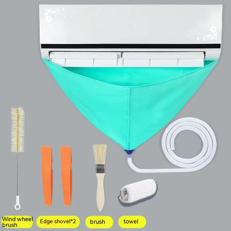 Air Conditioner Waterproof Cover with Cleaning Tools Set