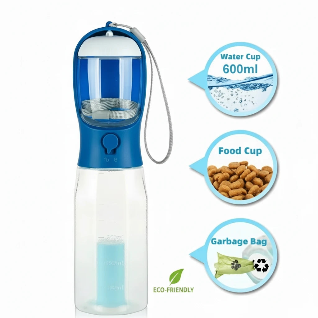Pet Multi-Utility Hydration & Snack Bottle